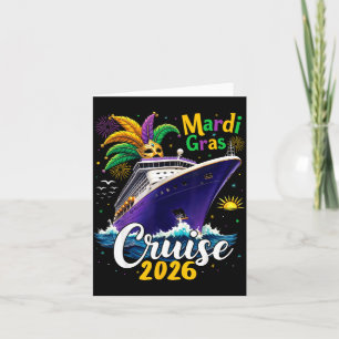 Cartão Cruzeiro Mardi Gras 2026 Família Correspondente Fé