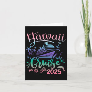 Cartão Cruzeiro no Havaí 2025 Grupo de Amigos Família Fér