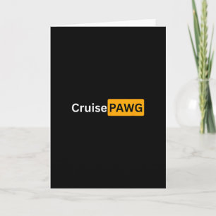 Cartão Cruzeiro Pawg - Presentes de Viagem de Cruzeiro
