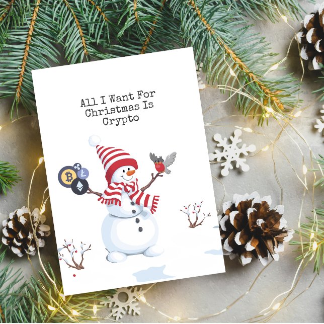 Cartão Crypto Christmas Snowman (Birthday Depot Party Supplies
Crypto Christmas Snowman Card Holiday Blockchain Greeting Cards)