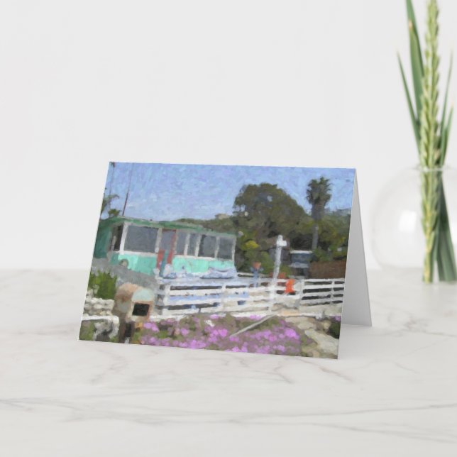 Cartão "Crystal Cove Bungalow" Note Cards (Frente)