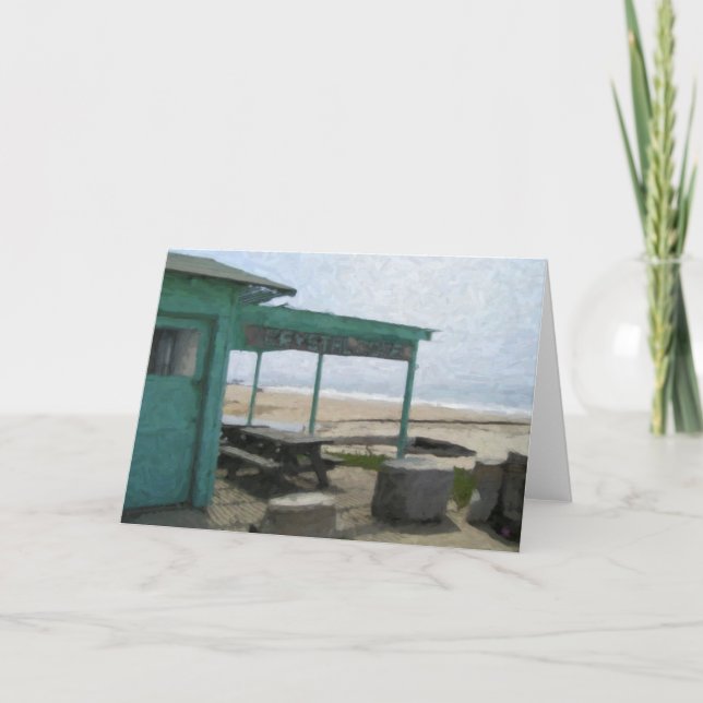 Cartão "Crystal Cove Shack" Note Cards (Frente)