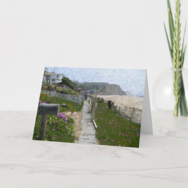 Cartão "Crystal Cove Walkway" Note Cards (Frente)