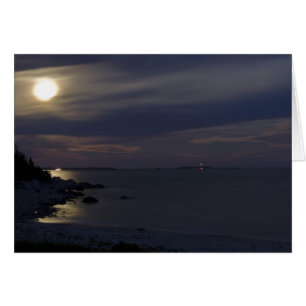 Cartão Crystal Crescent Beach Moonlight