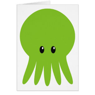 Cartão Cthulhu bonito