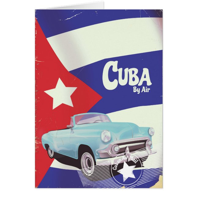 Cartão Cuba de avião (Frente)