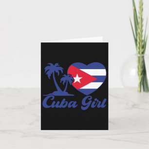 Cartão Cuba- Menina Cubana Bandeira Cubanita Patrimônio H