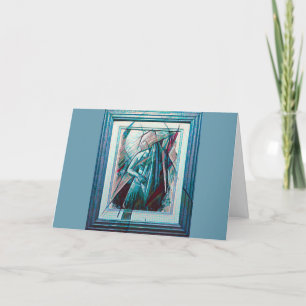 Cartão Cubist Art Deco Belly Dancer