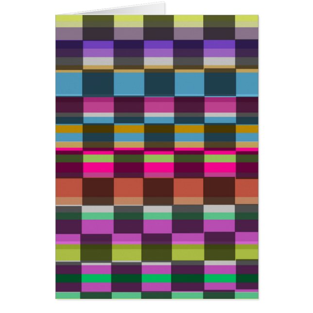 Cartão Cubos coloridos (Frente)