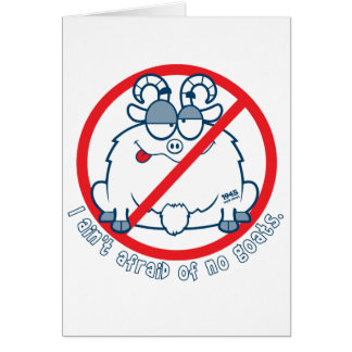 Cartão cubs a camisa da cabra de Chicago