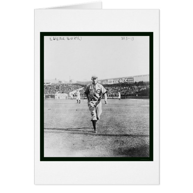 Cartão Cubs Johnny Evers Baseball 1909 (Frente)