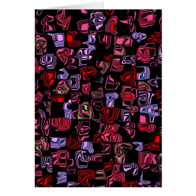 Cartão Cuckoo Abstrato (Frente)