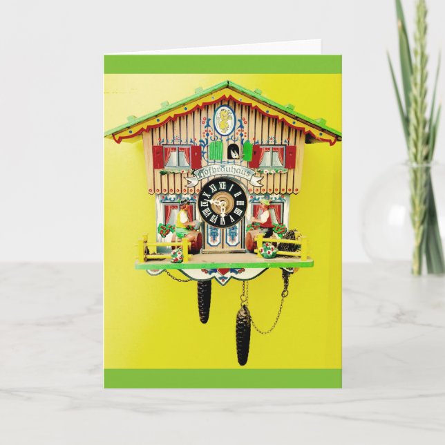 Cartão Cuckoo clock blank greeting card (Frente)