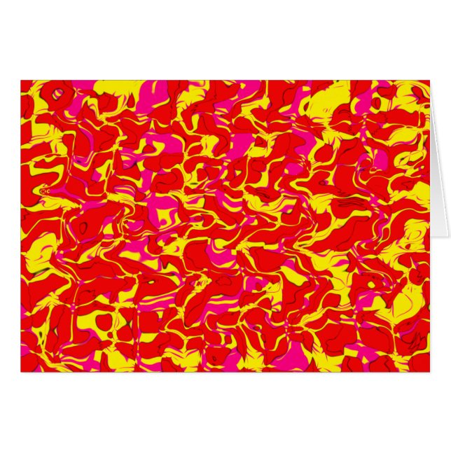 Cartão Cuckoo Marbled Abstrato (Frente Horizontal)