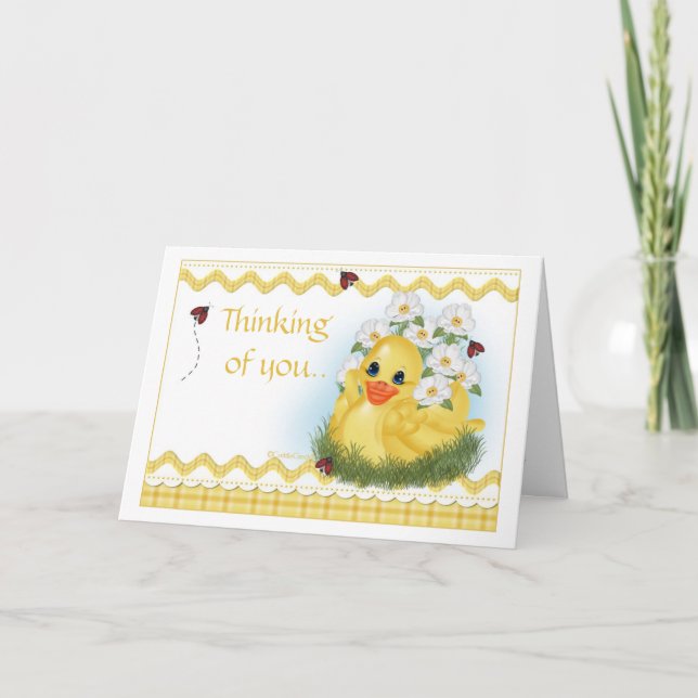 Cartão CuddleCreek® SunnyDuck Greeting Card (Frente)