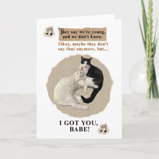 Cartão Cudlly Cats Say I Got You Babe