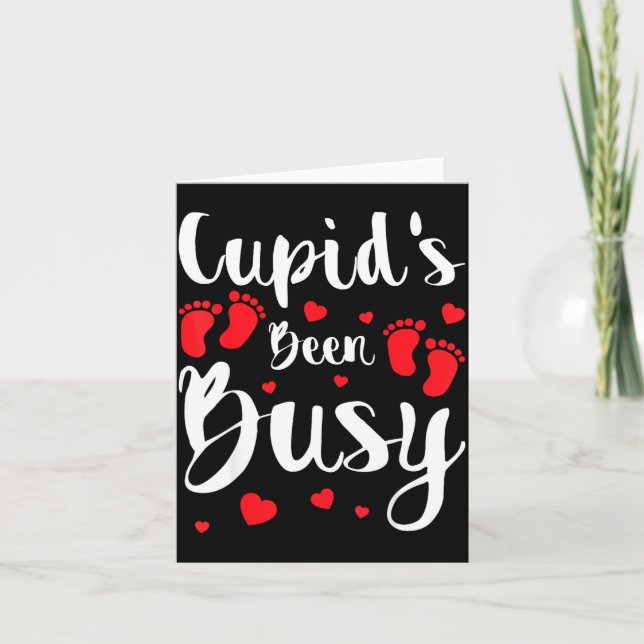 Cartão Cud's Been Busy Funny Baby Reveal 2025 Valentine N (Frente)