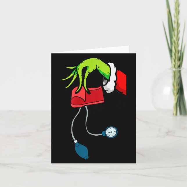 Cartão Cuff em Er Rn Icu Nurse Christmas Holiday Party Ho (Frente)