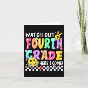 Cartão Cuidado, 4º ano... Aqui, Eu Volto Ao 4º ano.