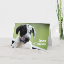 Cartão Cuidado com a ressaca