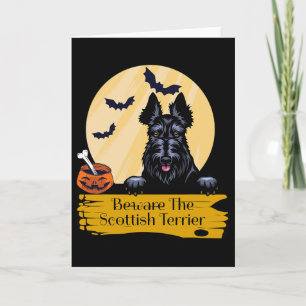 Cartão Cuidado com o Scottish Terrier Olá