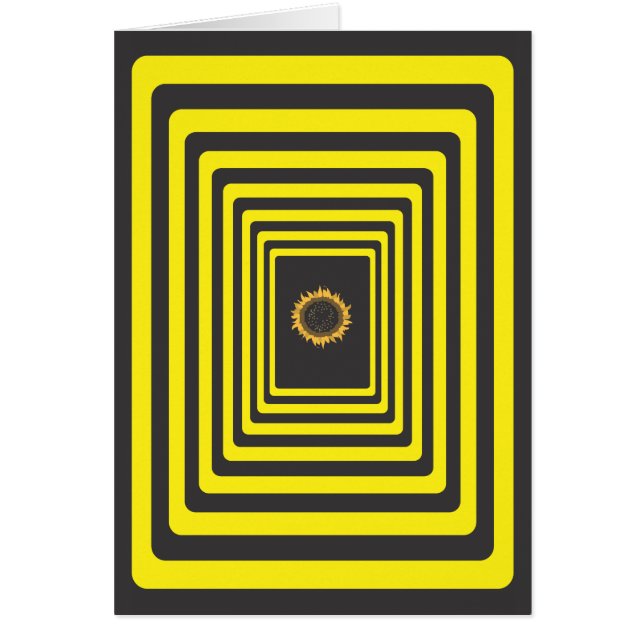 Cartão Cuidado, Flor Solar (Frente)