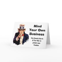 Cuide do seu próprio negócio Harris Walz 2024