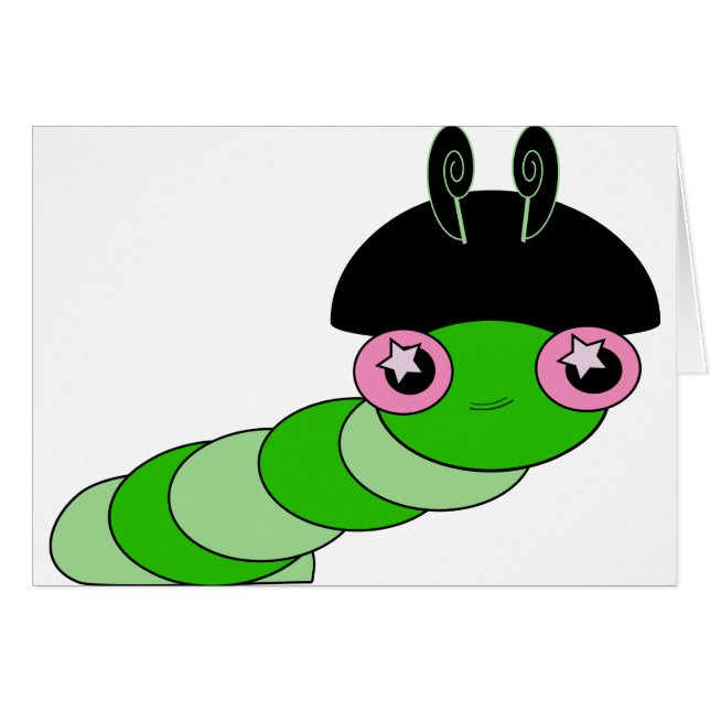 Cartão Cuja lagarta (Frente Horizontal)