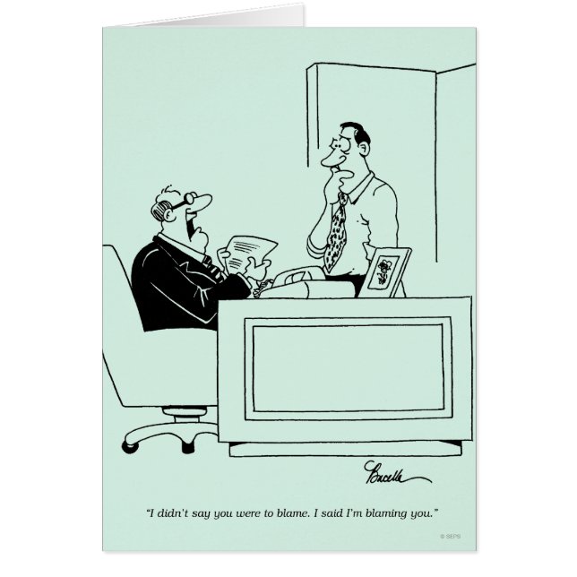 Cartão Culpa do escritório (Frente)