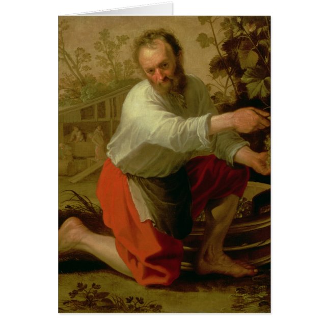 Cartão Cultivador da videira, 1628 (Frente)