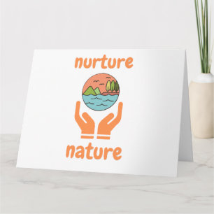 Cartão Cultivo da natureza, citações de vida 
