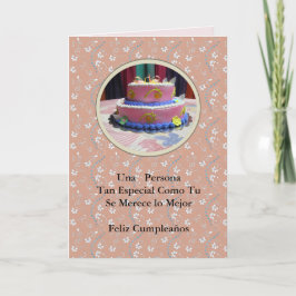 Cartão Cumpleaños para una persona muy especial