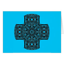 Cartão Cumprimento transversal Kaleidoscopic 1