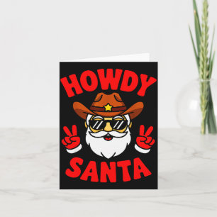 Cartão Cumprimentos Papai Noel Festa de Natal Diversão Ca