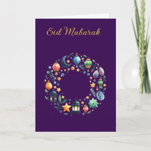 Cartão Cumprimentos Personalizados Ramadan Kareem & Eid M