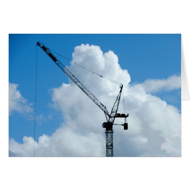 Cartão Cumulonimbus Crane (Frente horizontal)