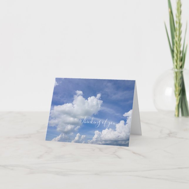 Cartão Cumulus Puff Pensando Em Você (Frente)