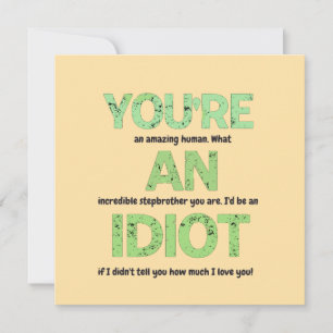 Cartão Cunhado, Você é um Presente Humano Incrível