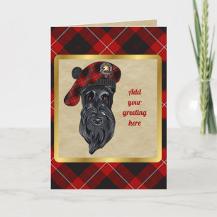 Cartão Cunningham Badge & Tartan Personalized Card