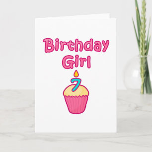 Cartão Cupcake Birthday Girl 7