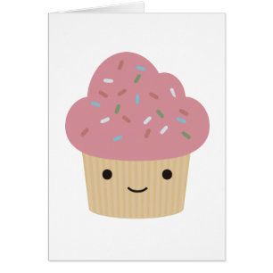 Cartão cupcake bonito