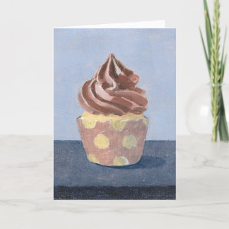 Cartão Cupcake com Bolinhas