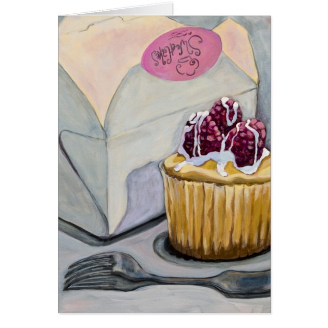 Cartão Cupcake de Cheescake (Frente)