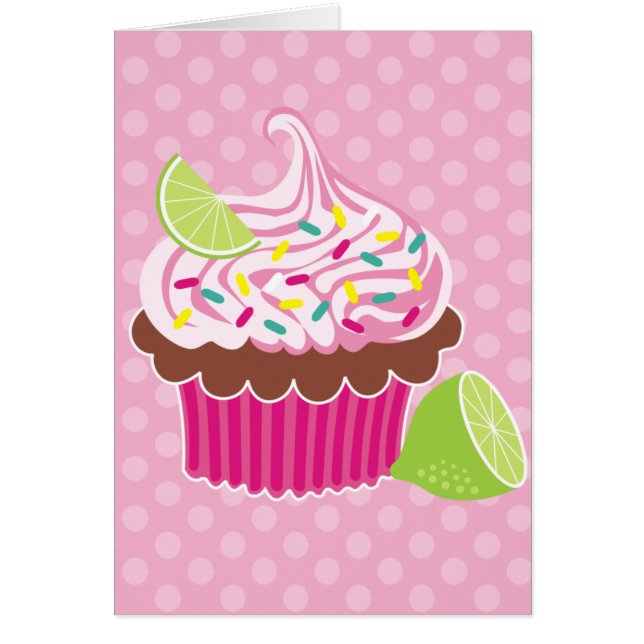 Cartão Cupcake do chantiliy (Frente)