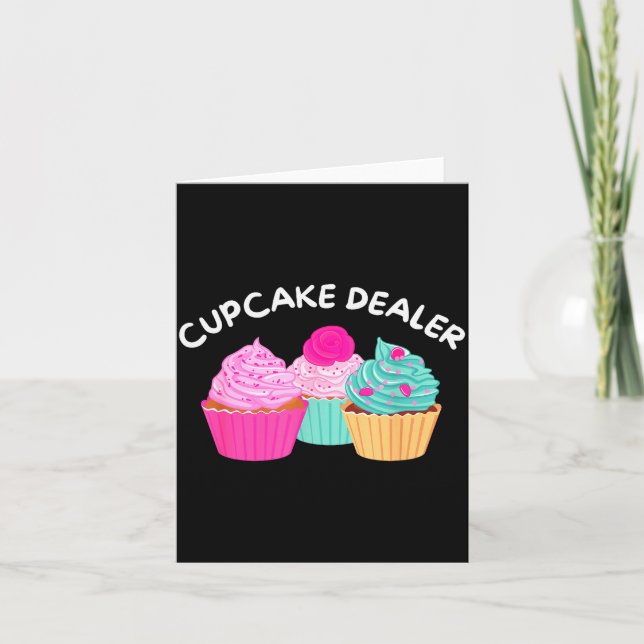 Cartão Cupcake Er - Divertido Padeiro de Cupcake de Paste (Frente)