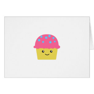 Cartão Cupcake Kawaii Cute