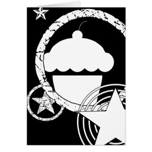 Cartão cupcake punk