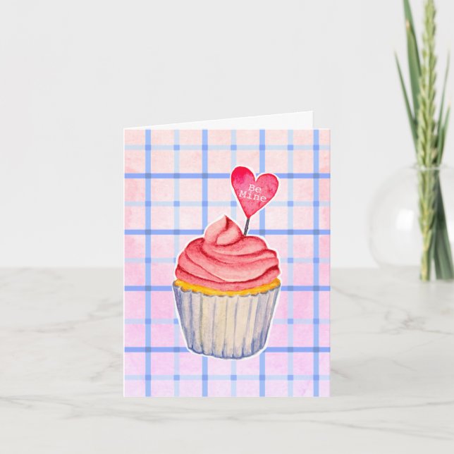 Cartão Cupcake Valentine (Frente)