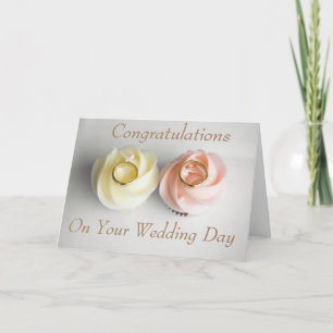 CARTÃO CUPCAKES AND RINGS WEDDING  CONGRATULATIONS