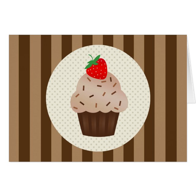 Cartão Cupcakes Cachorros Design (Frente Horizontal)